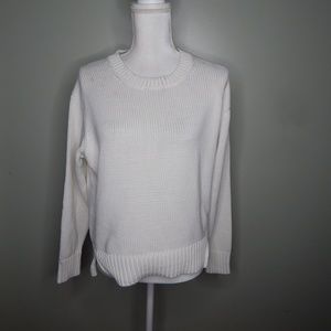 everlane women sweater sz x small cream